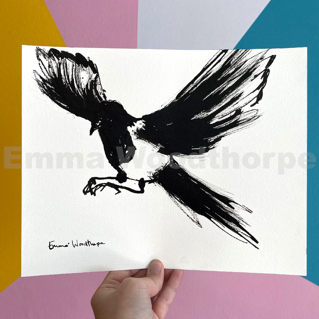 Magpie 10 Original by Emma Woodthorpe