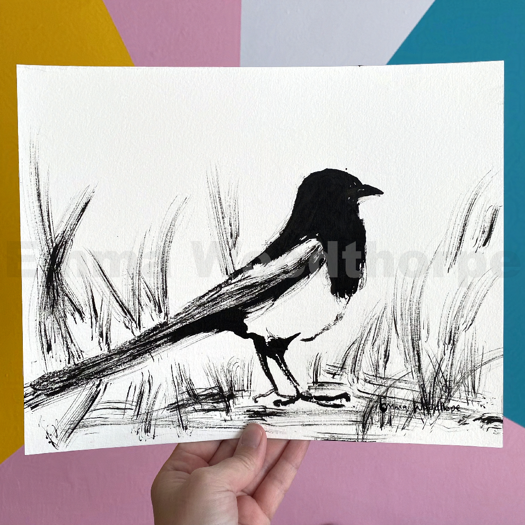 Magpie 9 Original by Emma Woodthorpe