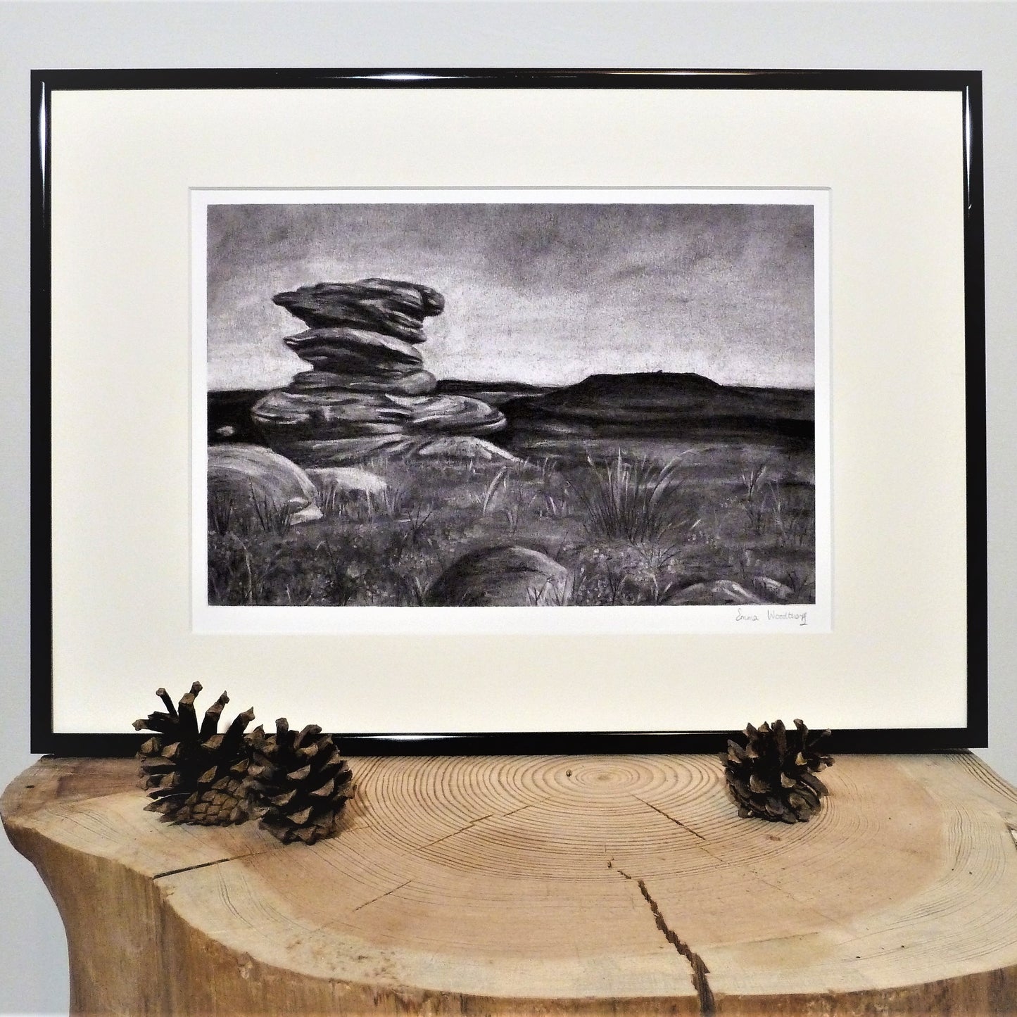 Gritstone Outcrop - Peak District Print