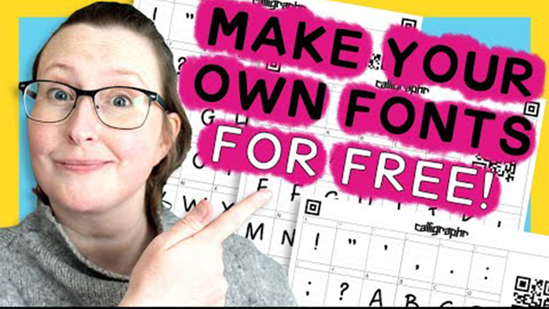 Learn To Create Your Own Font For FREE