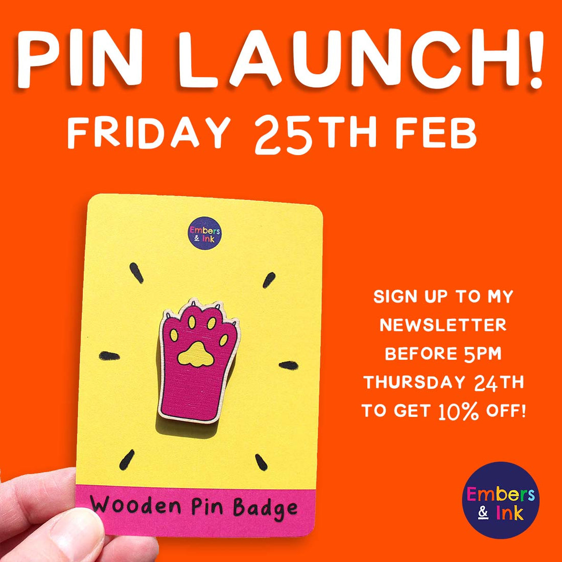 Pink Paw Pin Launch!