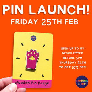 Pink Paw Pin Launch!