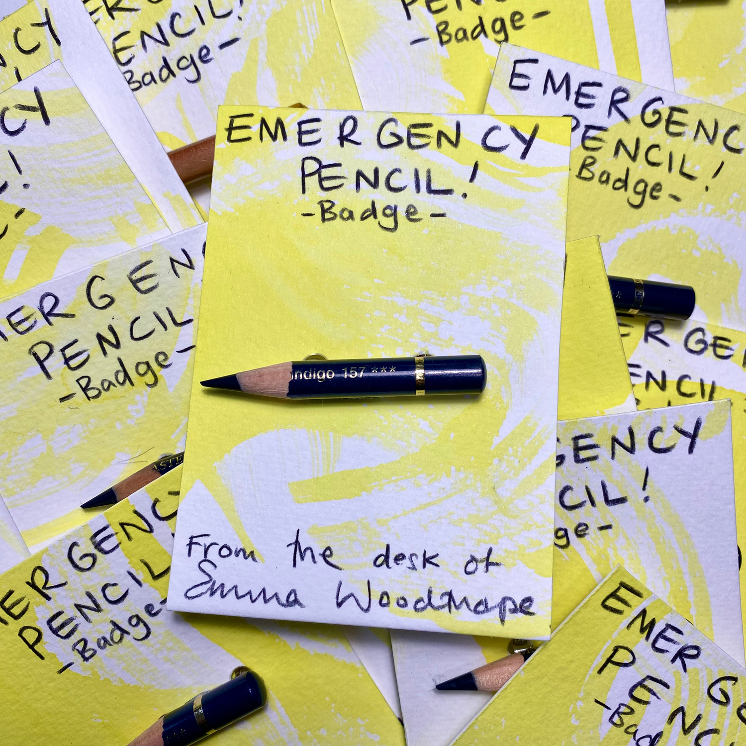 Emergency Pencil Badges, Limited Edition