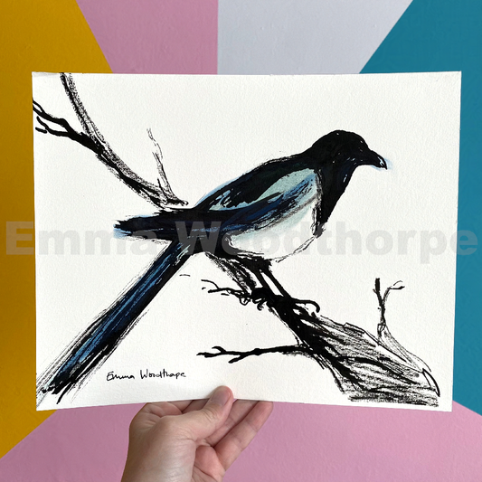 Magpie 6 Original by Emma Woodthorpe