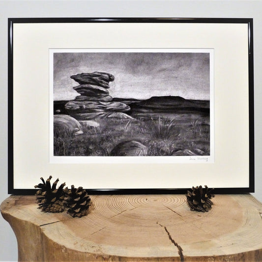 Gritstone Outcrop - Peak District Print