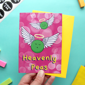 Heavenly Peas Christmas Card