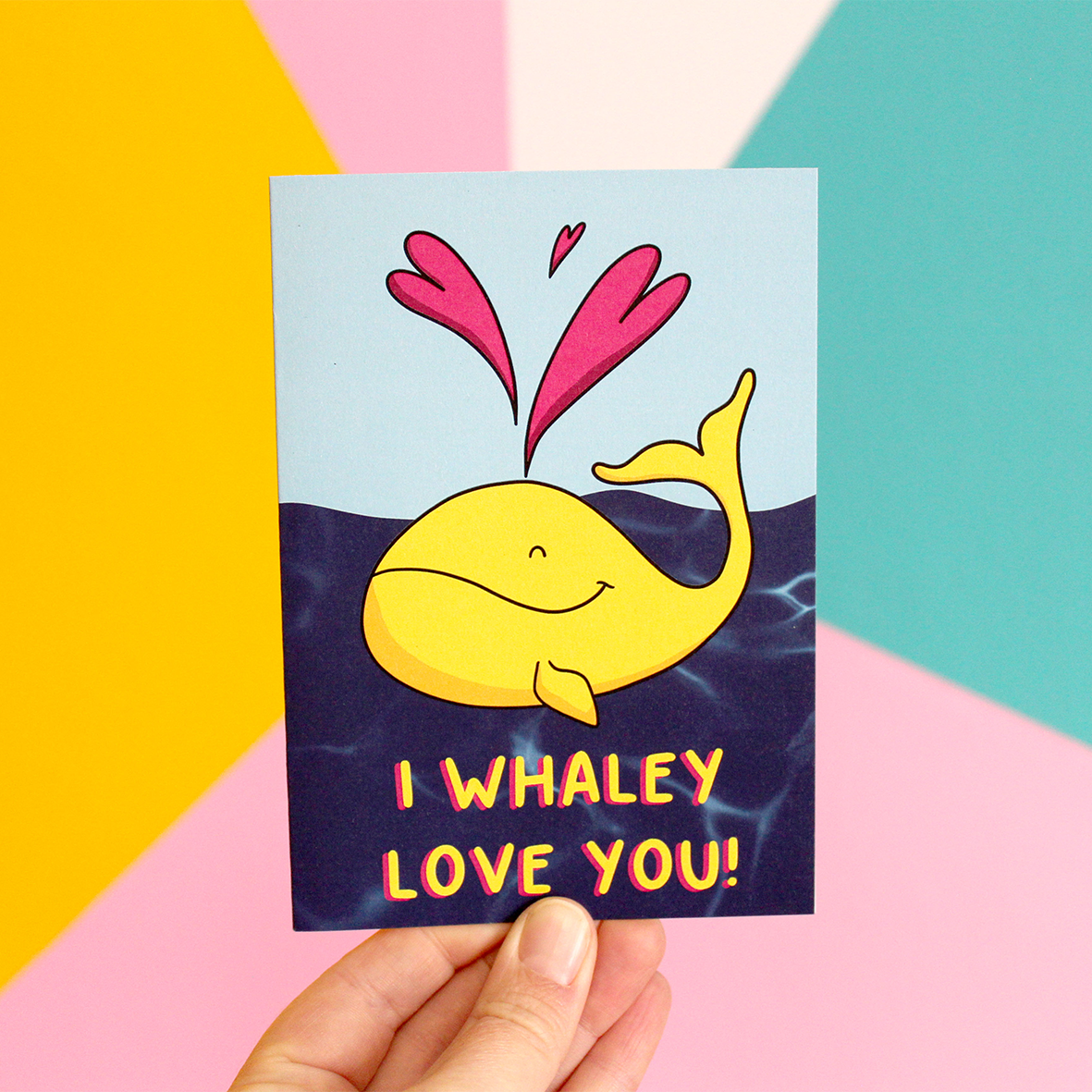 I Whaley Love You Greetings Card