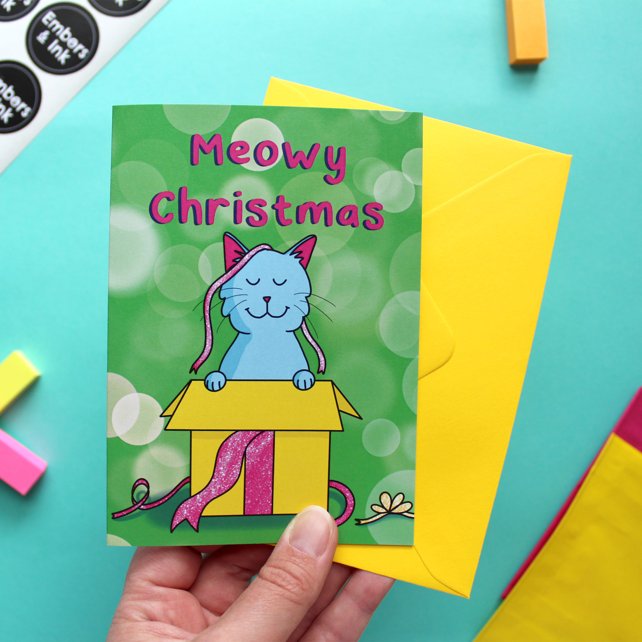 Meowy Christmas Card (new) - Best Present