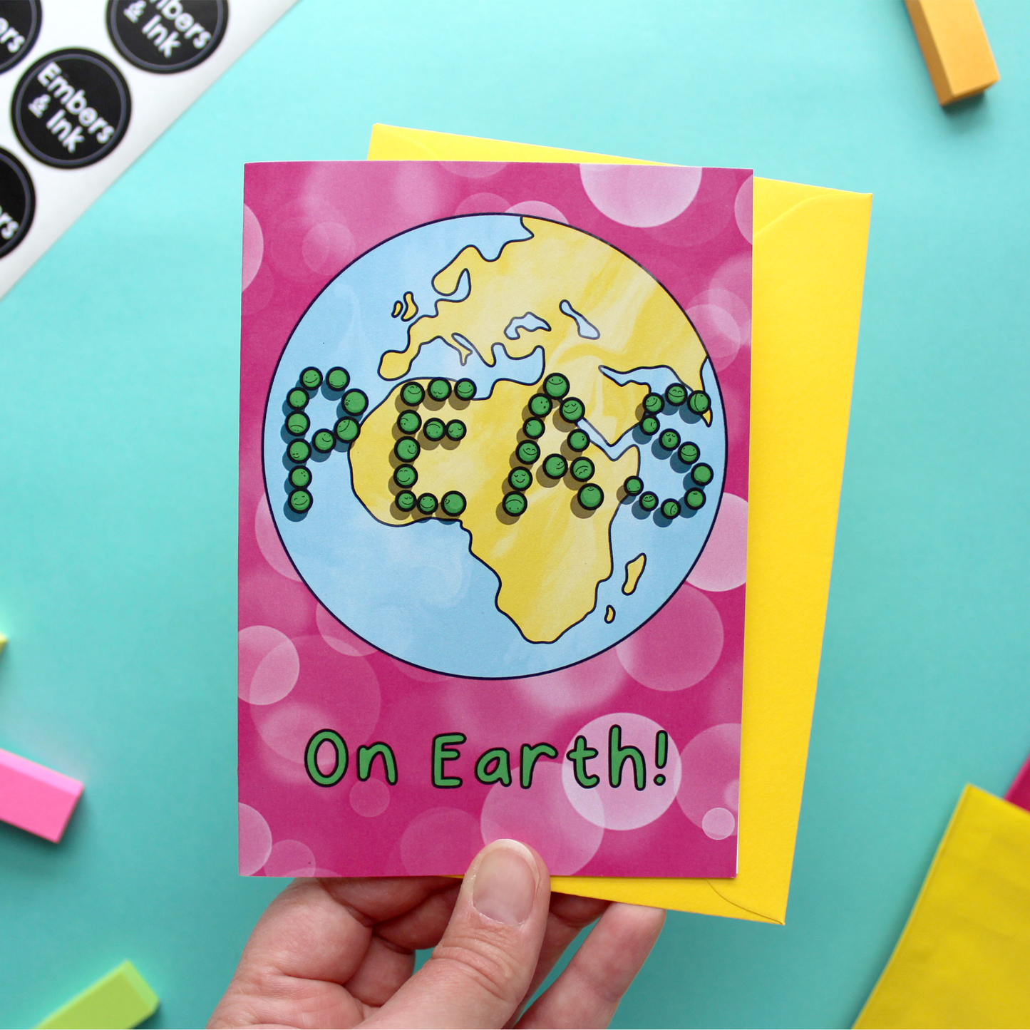 Peas On Earth Christmas Card