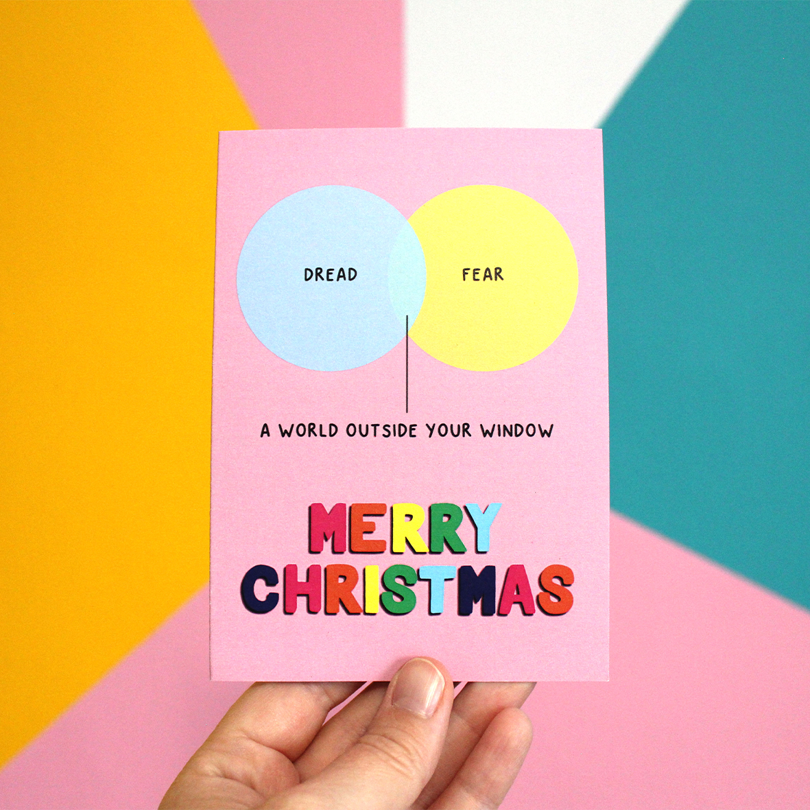 Dread and Fear Venn Diagram Christmas Card
