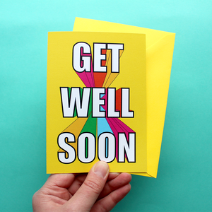 The Get Well Card is shown with an envelope.